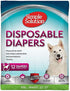 Simple Solution Disposable Dog Diapers - X Extra Large - 12 Pack  