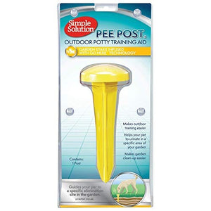 Simple Solution Dog Pee Post for Lawn Dog Training Aids - Yellow - 13 In