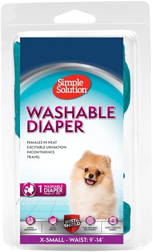 Simple Solution Washable Female Dog Diaper - Extra Small  