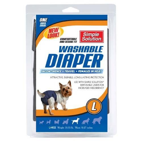 Simple Solution Washable Female Dog Diaper - Large  