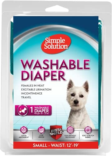Simple Solution Washable Female Dog Diaper - Small  