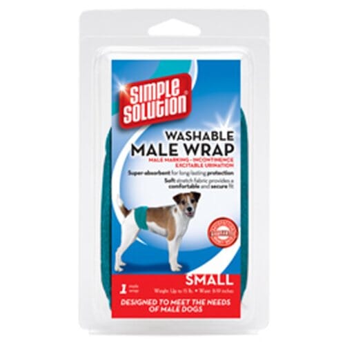 Simple Solution Washable Male Wrap Dog Diapers - Small