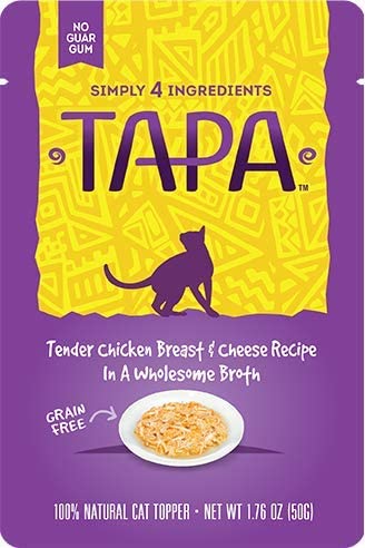 Simply 4 Ingredients Tapa Chicken & Cheese Wet Cat Food - 1.76 oz - Case of 8  