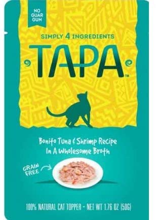 Simply 4 Ingredients Tapa Tuna & Shrimp Wet Cat Food - 1.76 oz - Case of 8  