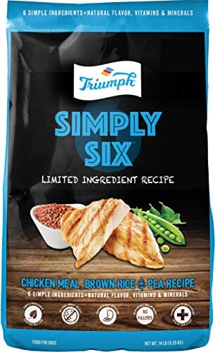 Simply Six Limited Ingredient Dry Dog Food - Chicken - 3 Lbs - 6 Pack