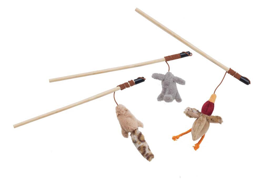 Skinneeez Friends Teaser Wands with Catnip Assorted - 12 in  