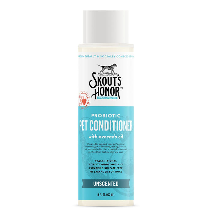 Skout's Honor Cat and Dog Conditioner - Unscented - 16 oz Bottle