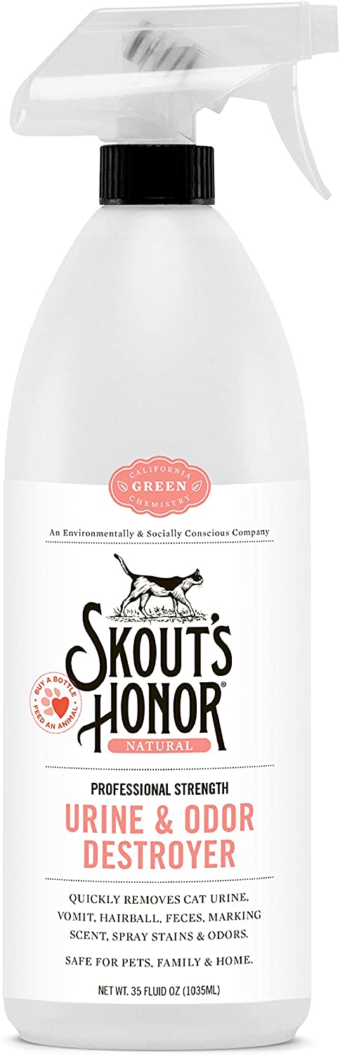 Skout's Honor Cat Urine & Odor Destroyer Stain and Odor Remover - 128 oz Jug  