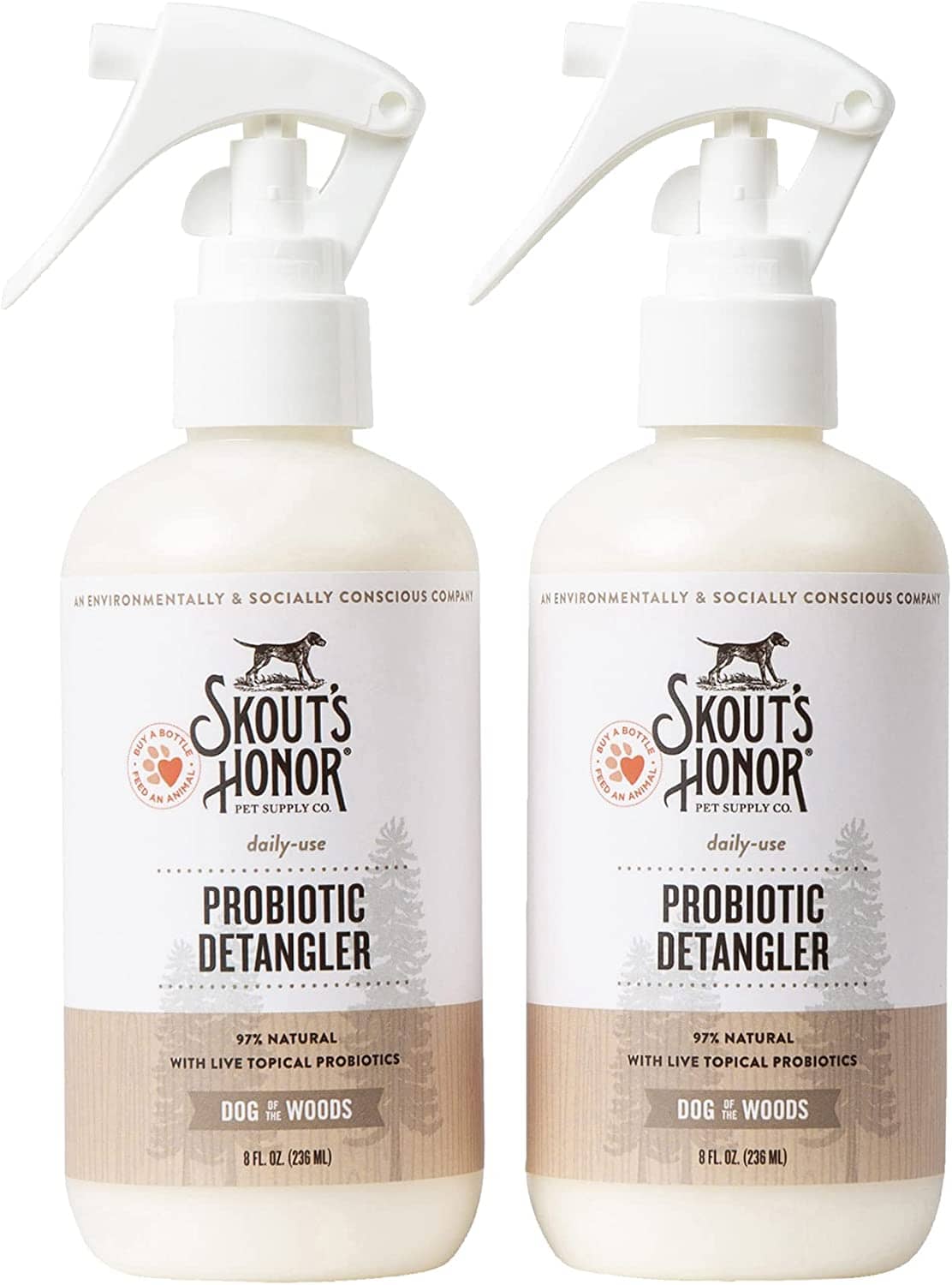 Skout's Honor Dog of the Woods Dog Detangler - 8 Oz Bottle  