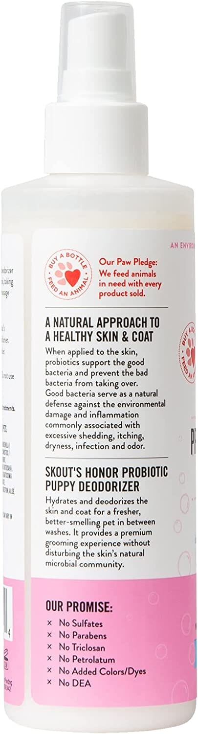 Skout's Honor Probiotic Daily Use Happy Puppy Dog Deodorizer - 8 Oz Bottle  