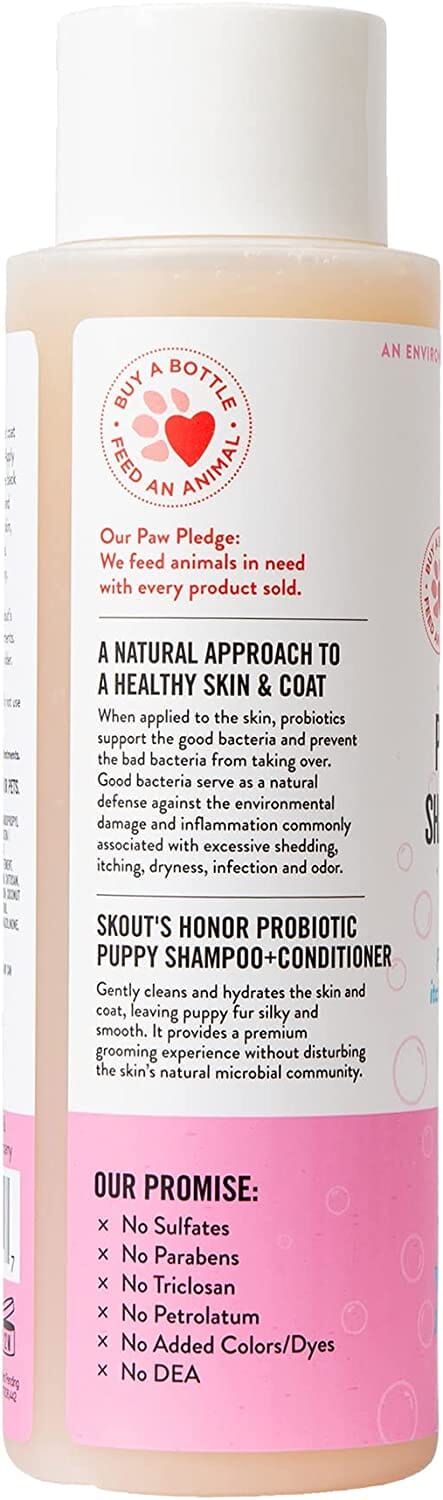 Skout's Honor Probiotic Happy Puppy Dog Shampoo and Conditioner - 16 Oz Bottle  