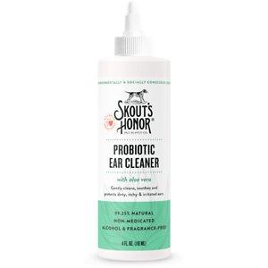 Skout's Honor Probiotic Wellness Ear Cleaner for Dogs and Cats - 4 oz Bottle  