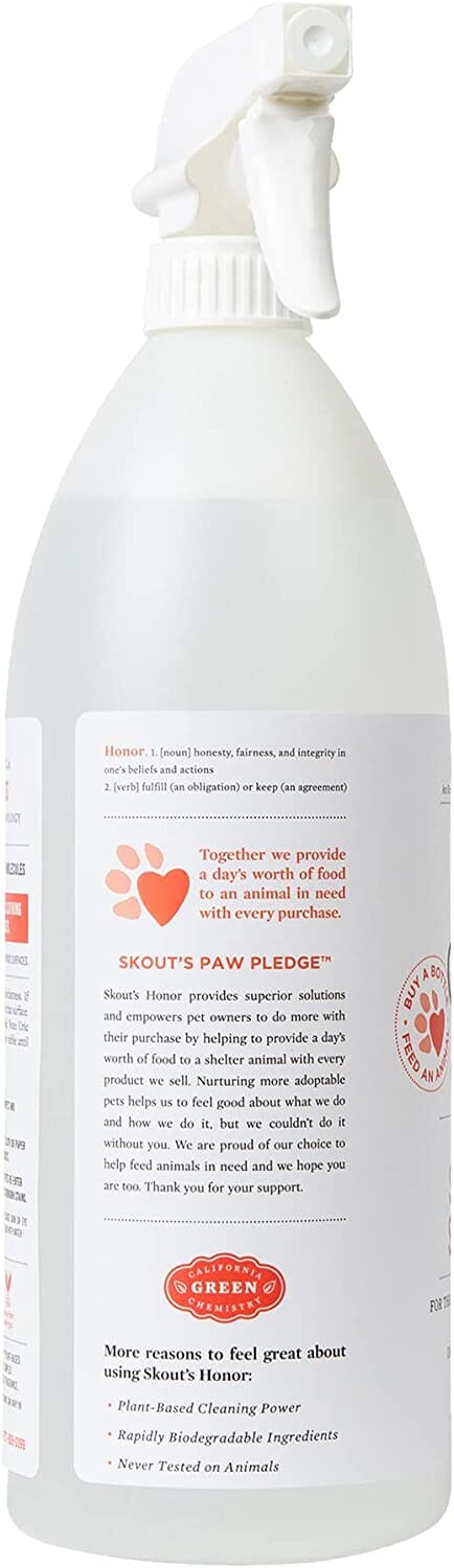 Skout's Honor Stain & Odor Severe Mess Advanced Formula Dog Stain and Odor Remover - 35 Oz Bottle  