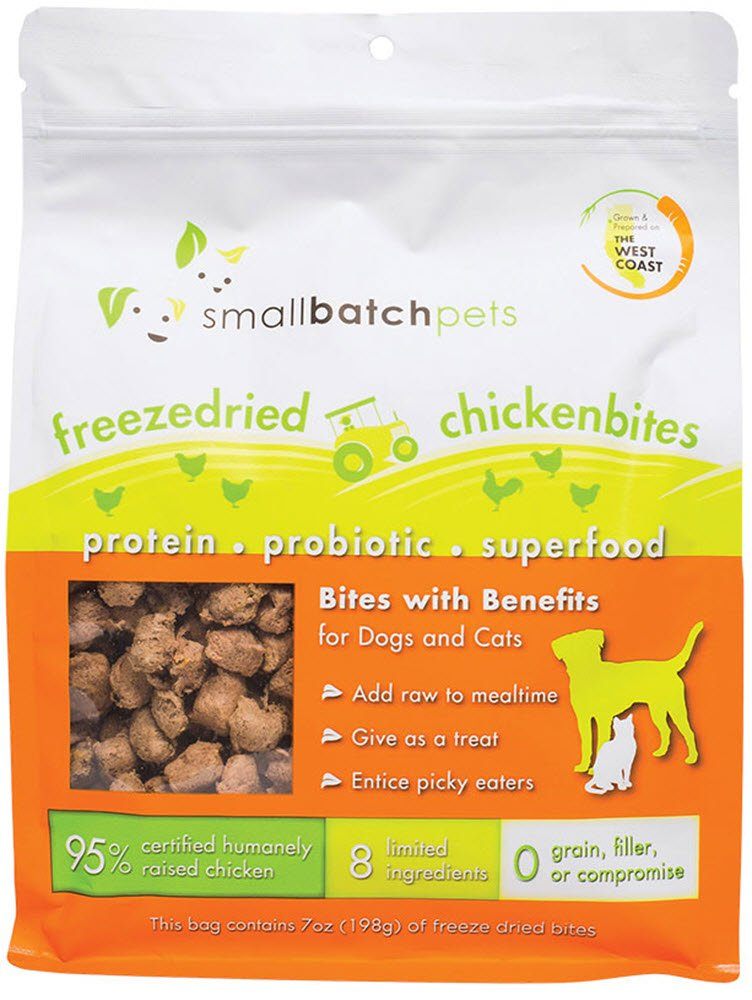 Small Batch Dog and Cat Freeze-Dried - Small Bites Chicken - 7 Oz  