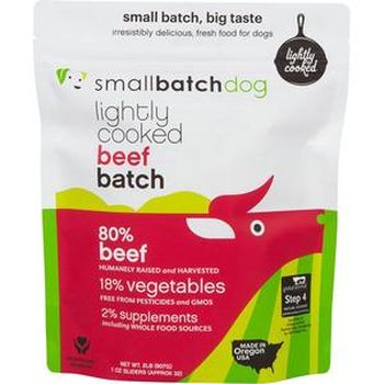 Small Batch Dog Frozen Lightly Cooked Beef - 2 lbs  