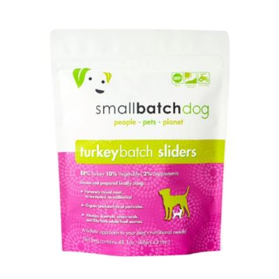 Small Batch Dog Frozen Sliders Turkey - 3 lbs