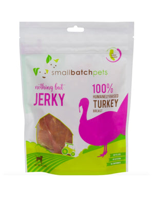 Small Batch Grain-Free Dog Jerky Treats Turkey - 4 Oz