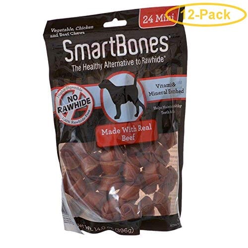 Smartbones Dog Dental and Hard Chews - Beef - Mini - 24 Pack  