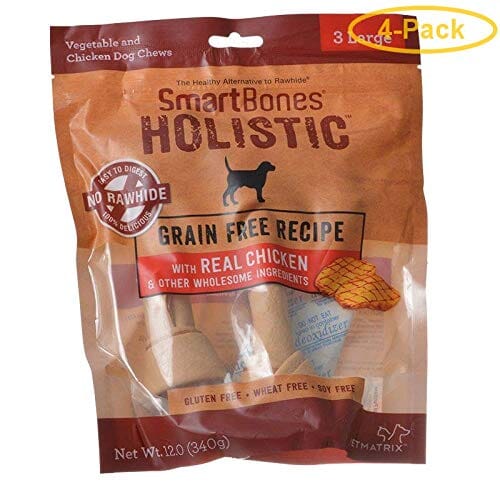 Smartbones Holistic Grain-Free Recipe Dog Dental and Hard Chews - Chicken - Large - 3 Pack