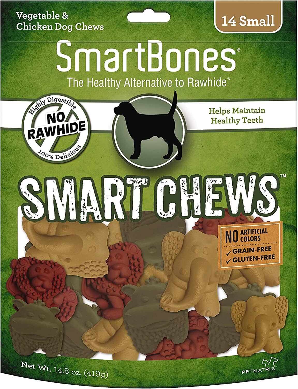 Smartbones Safari Smart Chews Dog Dental and Hard Chews - Chicken and Sweet Potato - Small - 14 Pack  