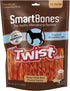 Smartbones Smart Twist Sticks Dog Dental and Hard Chews - Peanut Butter - 50 Pack  