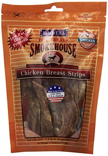 Smokehouse USA Chicken Breast Strips Natural Dog Chews - Chicken - 4 Oz  