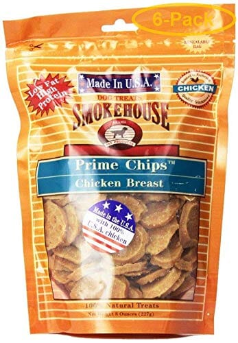 Smokehouse USA Prime Chips Natural Dog Chews - Chicken Breast - 8 Oz