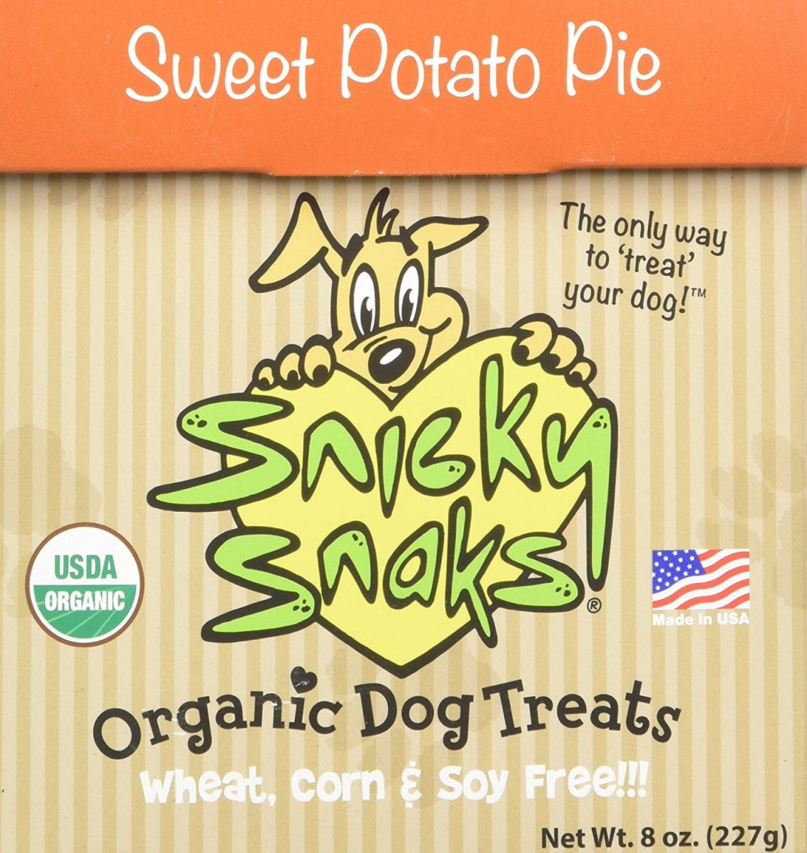 Snicky Snaks Organic Sweet Potato Pie Dog Biscuits - 12 lbs  