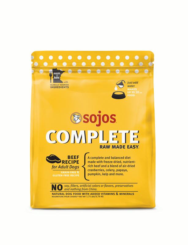 Sojos Freeze-Dried Dog Food Complete Adult Beef - 1.75 lbs  