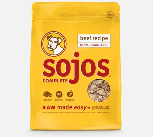 Sojos Freeze-Dried Dog Food Complete Adult Beef - 4 Oz  
