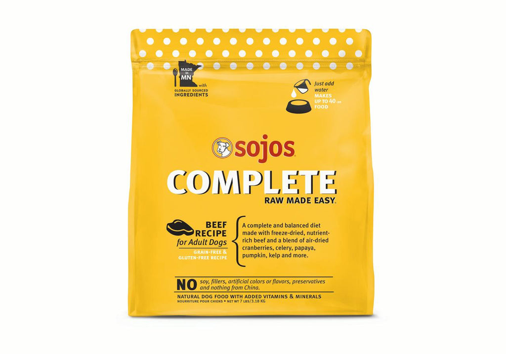 Sojos Freeze-Dried Dog Food Complete Adult Beef - 7 lbs  