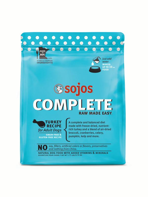 Sojos Freeze-Dried Dog Food Complete Adult Turkey - 1.75 lbs  