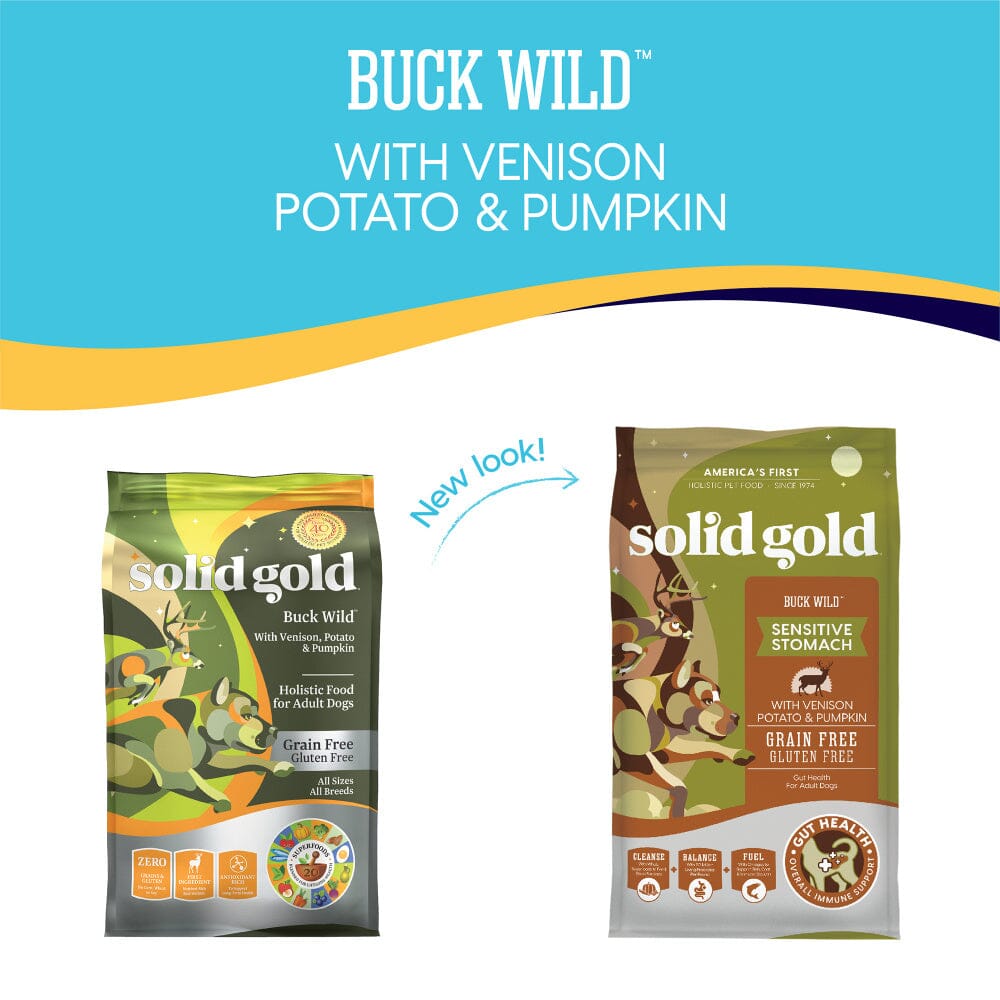 Solid Gold Buck Wild Adult Venison, Potato, & Pumpkin Recipe Dry Dog Food  