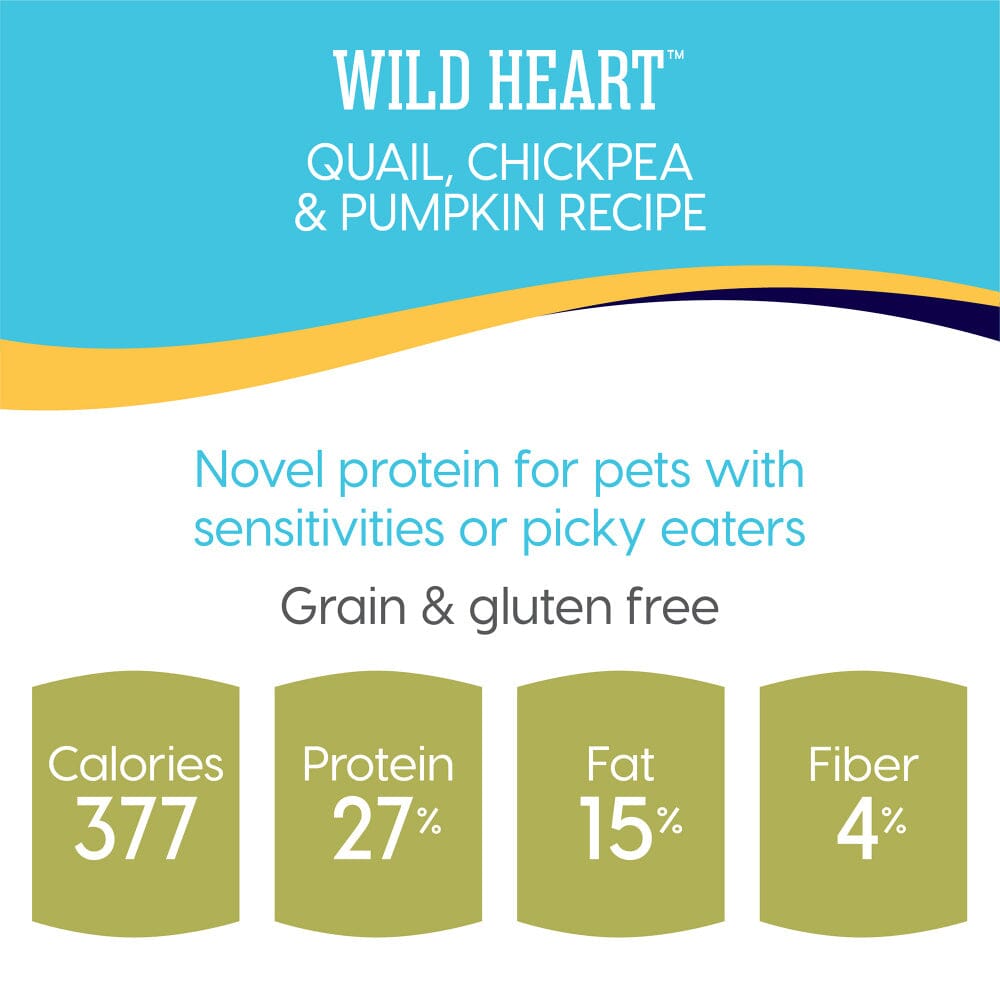 Solid Gold Wild Heart Adult Quail, Chickpeas and Pumpkin Recipe Dry Dog Food  