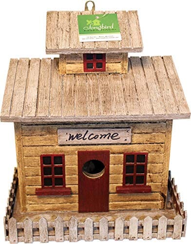 Songbird Essentials Beach Cottage Bird House - Brown/Tan - 8.75 X 5.5 X 10.3 I  