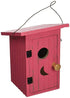 Songbird Essentials Birdie Loo Bird House - Red - 7 X 7 X 10.5 In  