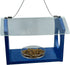 Songbird Essentials Bluebird Canteen Plastic Hopper Wild Bird Feeder - Blue - 7.5 X 10 X 17 In  