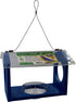 Songbird Essentials Bluebird Canteen Plastic Hopper Wild Bird Feeder - Blue - 7.5 X 10 X 17 In  