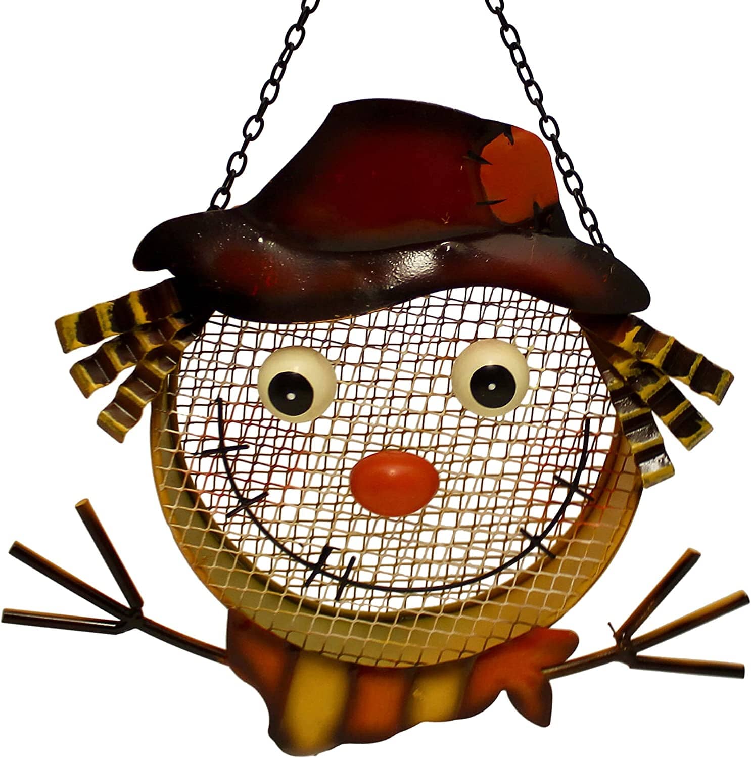 Songbird Essentials Mesh Scarecrow Wild Bird Feeder - Tan/Yellow - 5 Cup Cap  