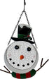 Songbird Essentials Mesh Snowman Wild Bird Feeder - White - 5 Cup Cap  