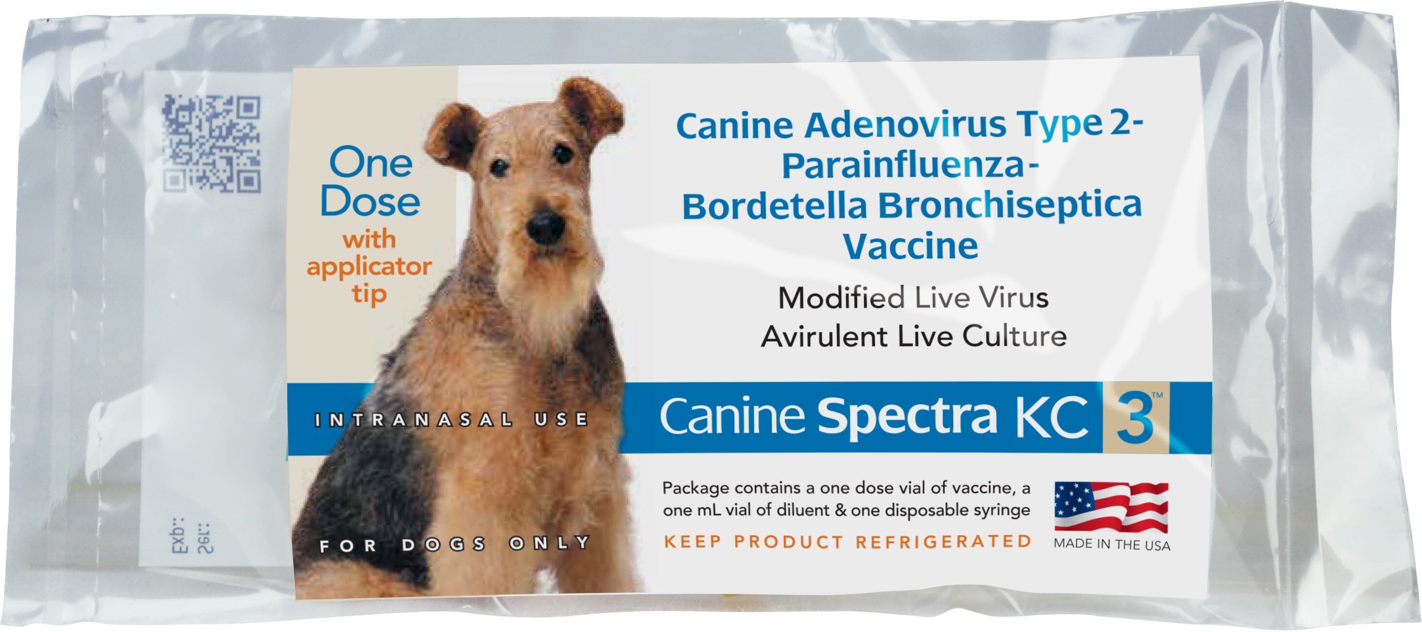 Spectra Canine Spectra Kc3 Intranasal Vaccine Dog Vaccines - 1 Dose  