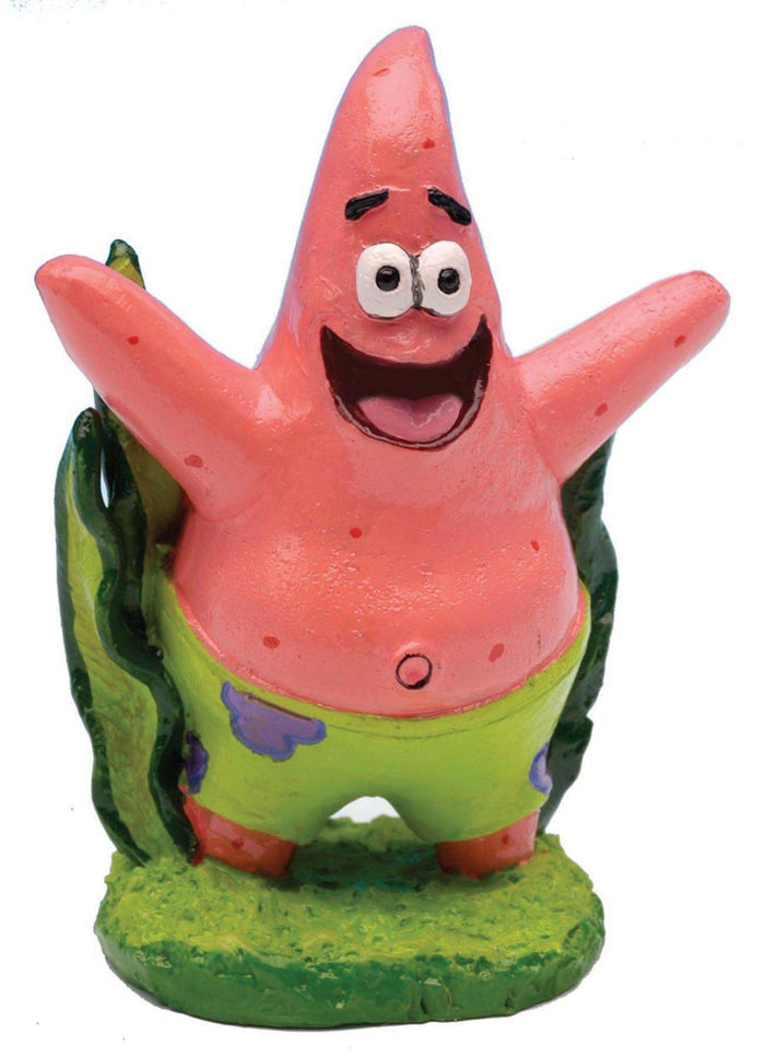 SpongeBob Patrick Aquarium Ornament - Green and Pink - 2 in - Mini