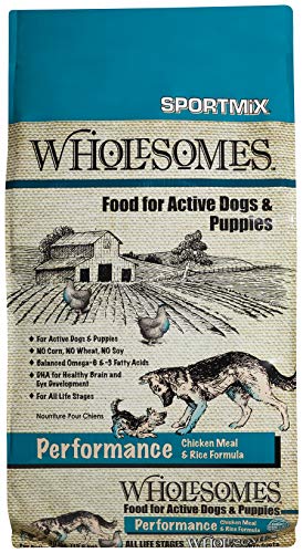 Sportmix Wholesomes Dog Performance Chicken and Rice Meal - 30 lbs  