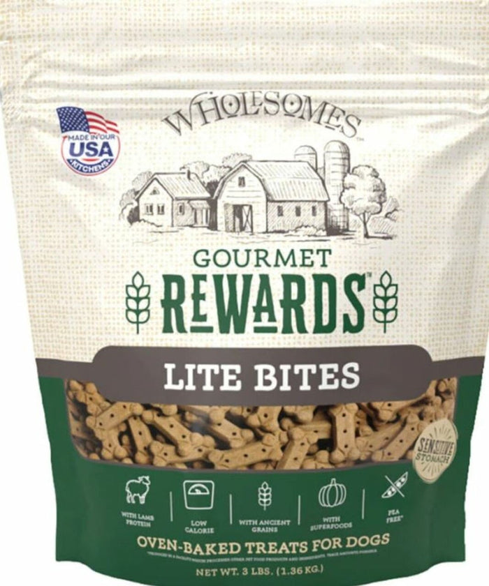 Sportmix Wholesomes Small Dog Biscuits Lite Bites - 3 lbs
