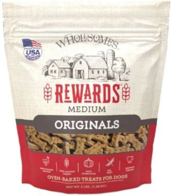 Sportmix Wholesomes Small Dog Biscuits Original - Medium - 3 lbs  