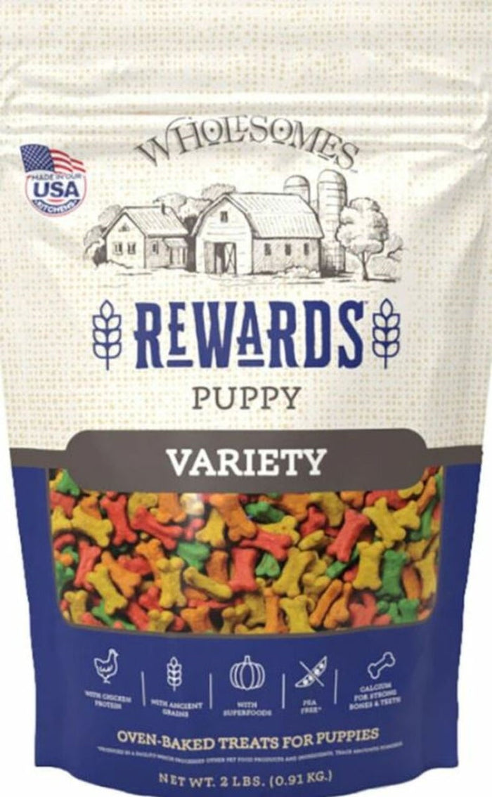 Sportmix Wholesomes Small Dog Biscuits Puppy Variety - 2 lbs