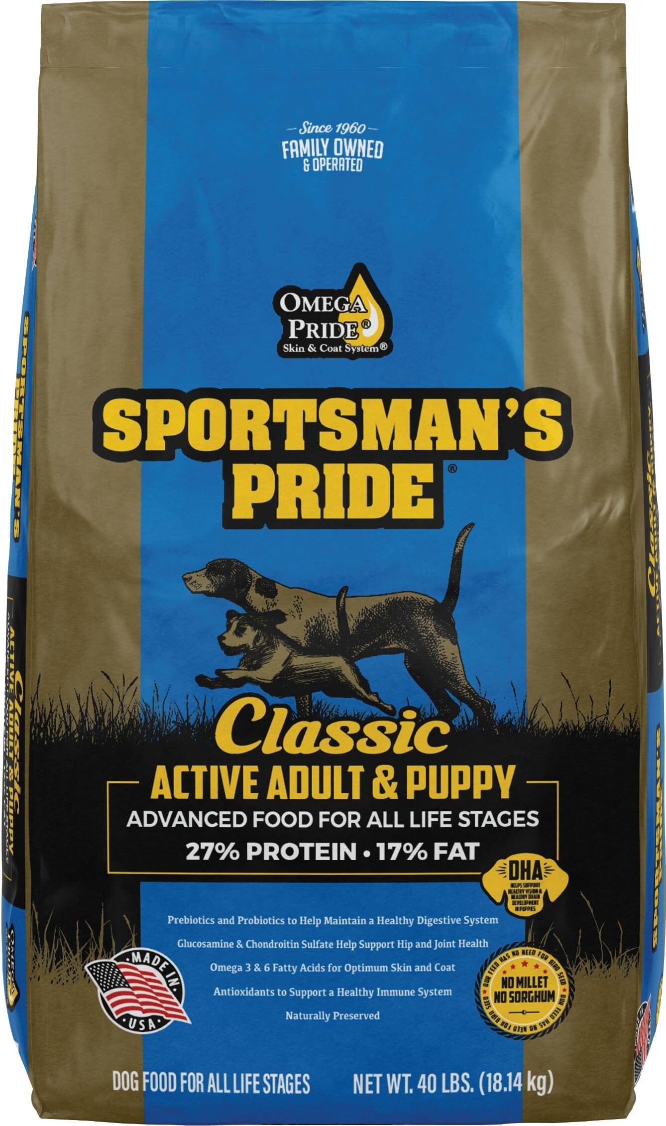 Sportsman's Pride Sportsman's Pride Classic Active Adult & Puppy Dry Dog Food - 40 Lbs  