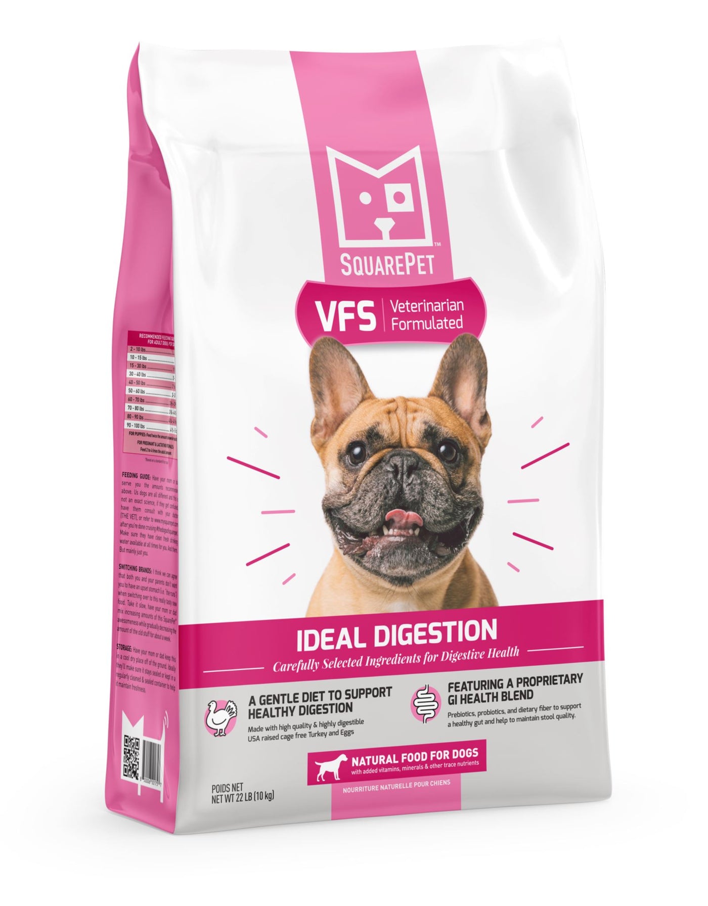 Squarepet VFS Canine Ideal Digestion Formula Dry Dog Food 22 lb