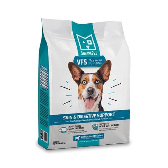 Squarepet VFS Canine Skin/Digestive Support Limited Ingredient Diet Dry Dog Food - 22 l...