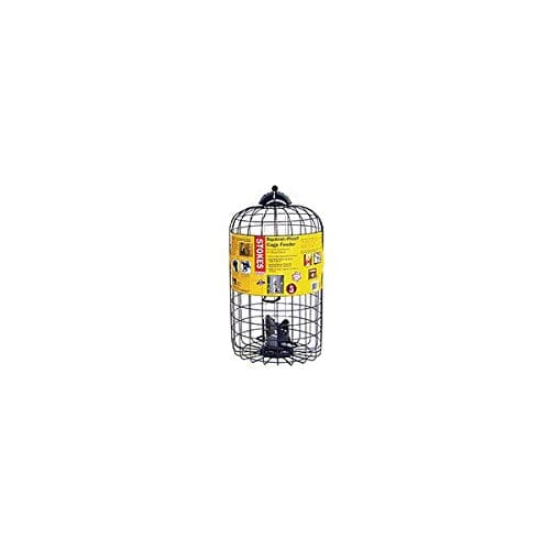 Squirrel-X Squirrel Resistant Caged Haven Wild Bird Feeder - Black - 1.3 Lbs Cap  